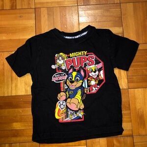 Black Mighty pups Short Sleeve Tee